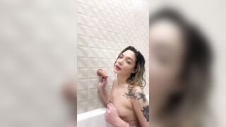 Devona nude webcam model in the shower prepares to suck dildo Maybe she seems cute and innocent but with you she will show naughty side